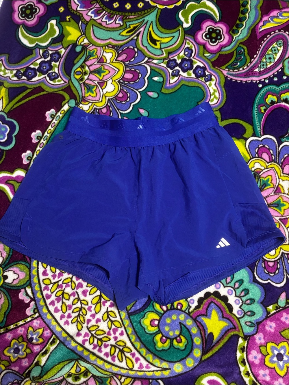 adidas Women's Cobalt Blue Athletic Shorts